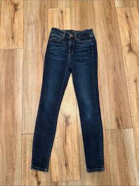 Judy Blue Size 1/25 Skinny Jeans Mid Rise Super Stretch Denim Women’s Dark Blue